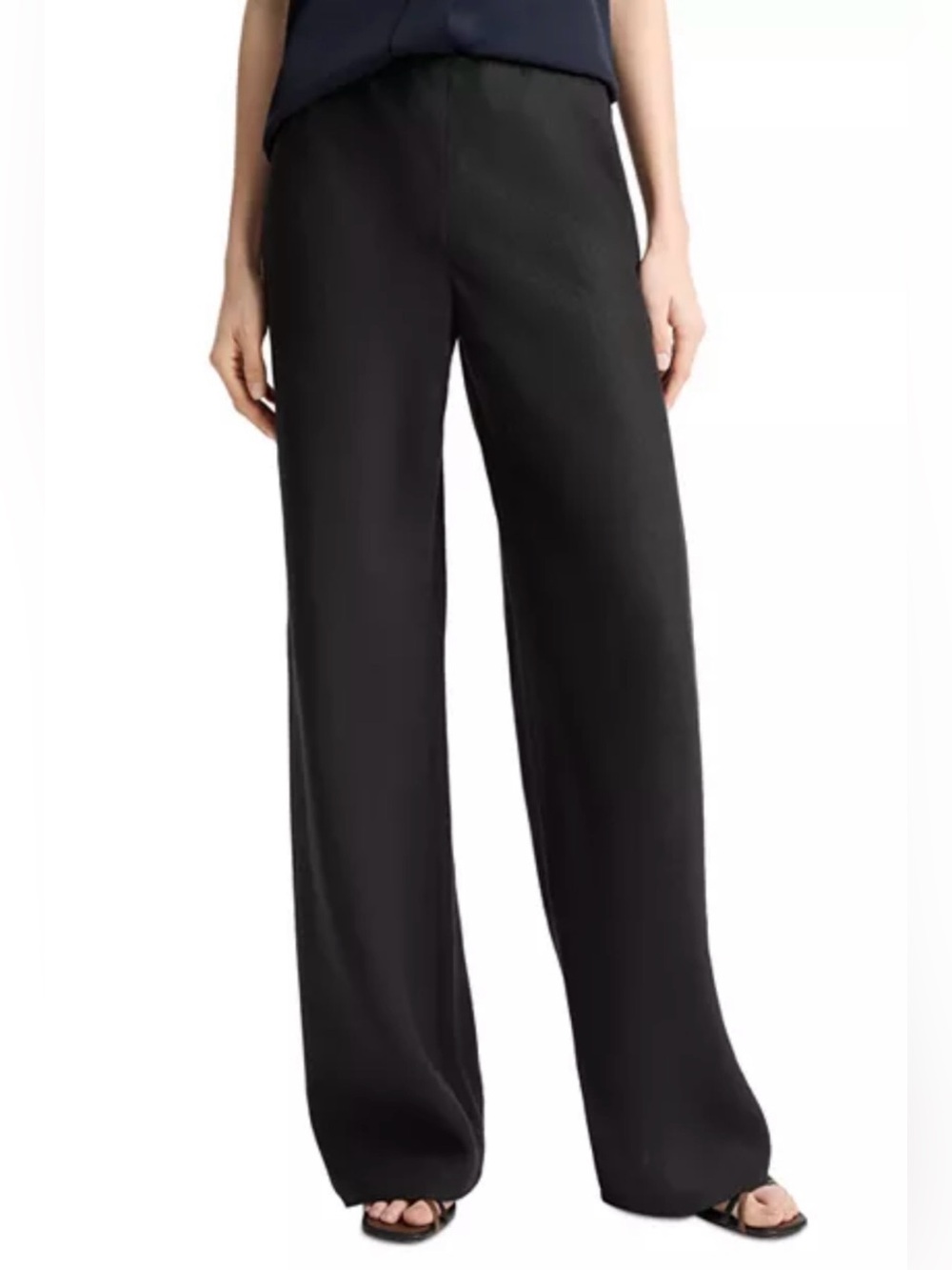 Vince Colette High Waist Bias Linen Pant